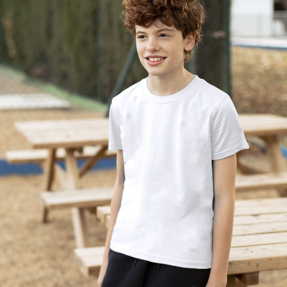 Camiseta Niño Blanca "keya" YC150 - Imagen 4