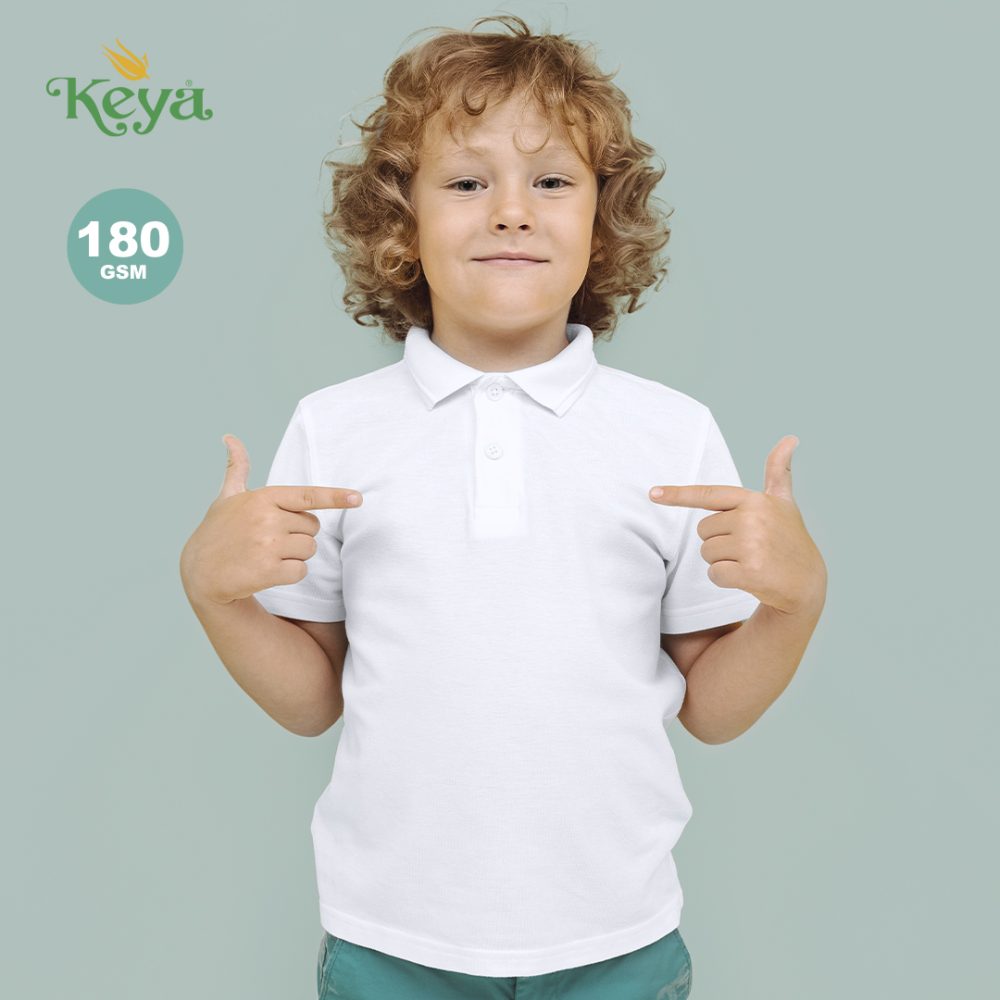 Polo Niño Blanco "keya" YPS180 - Imagen 5